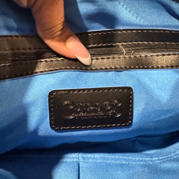 Carlos Santana Black Magic Blue & Black Laser-Cut Clutch - Picture 6 of 10